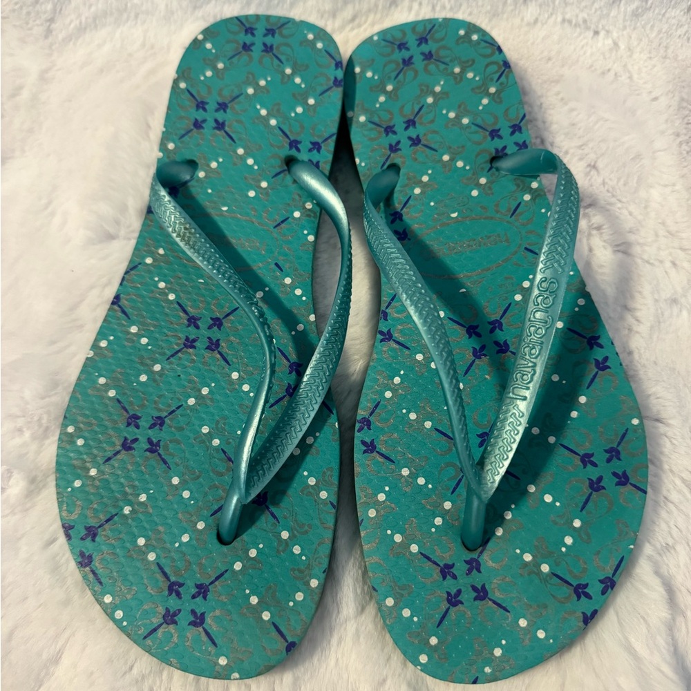 Havaianas Teal Sandals